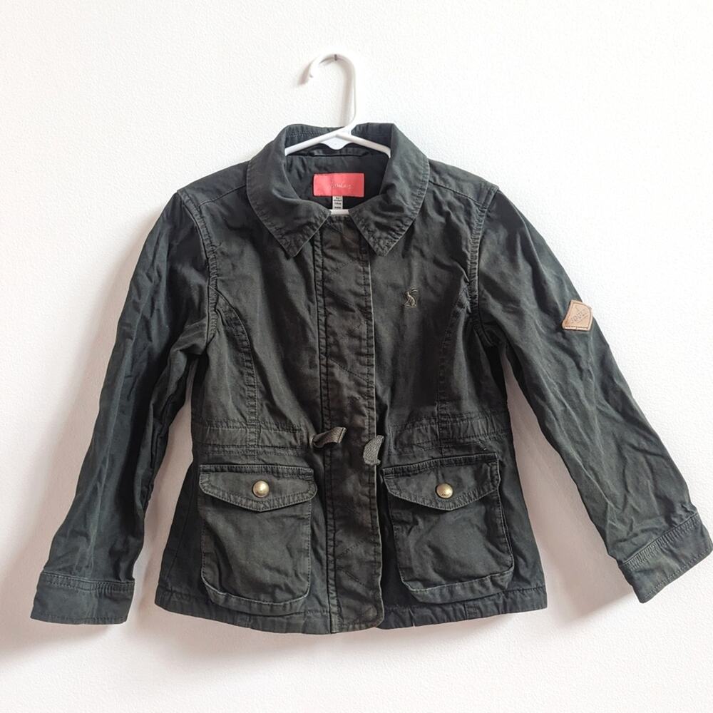 Joules Jacket Girls Sz 5Y Olive Field Light Weight
